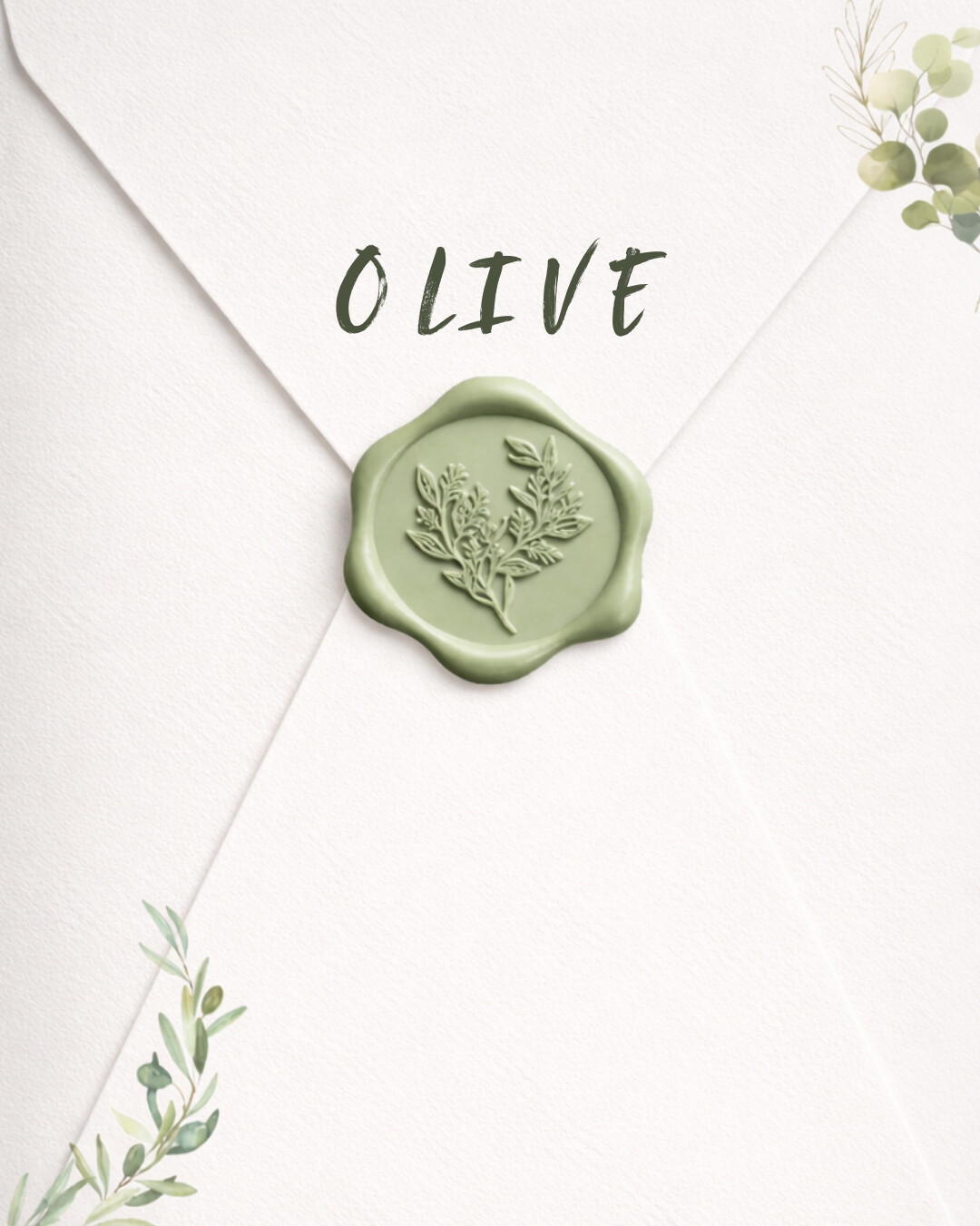 Olive template — customisable digital wedding invitation