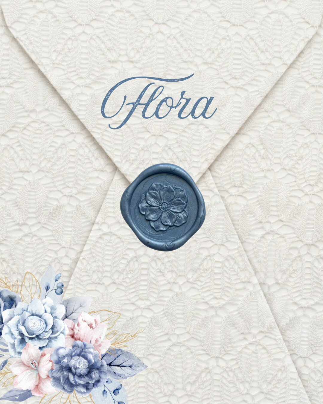 Flora template — customisable digital wedding invitation