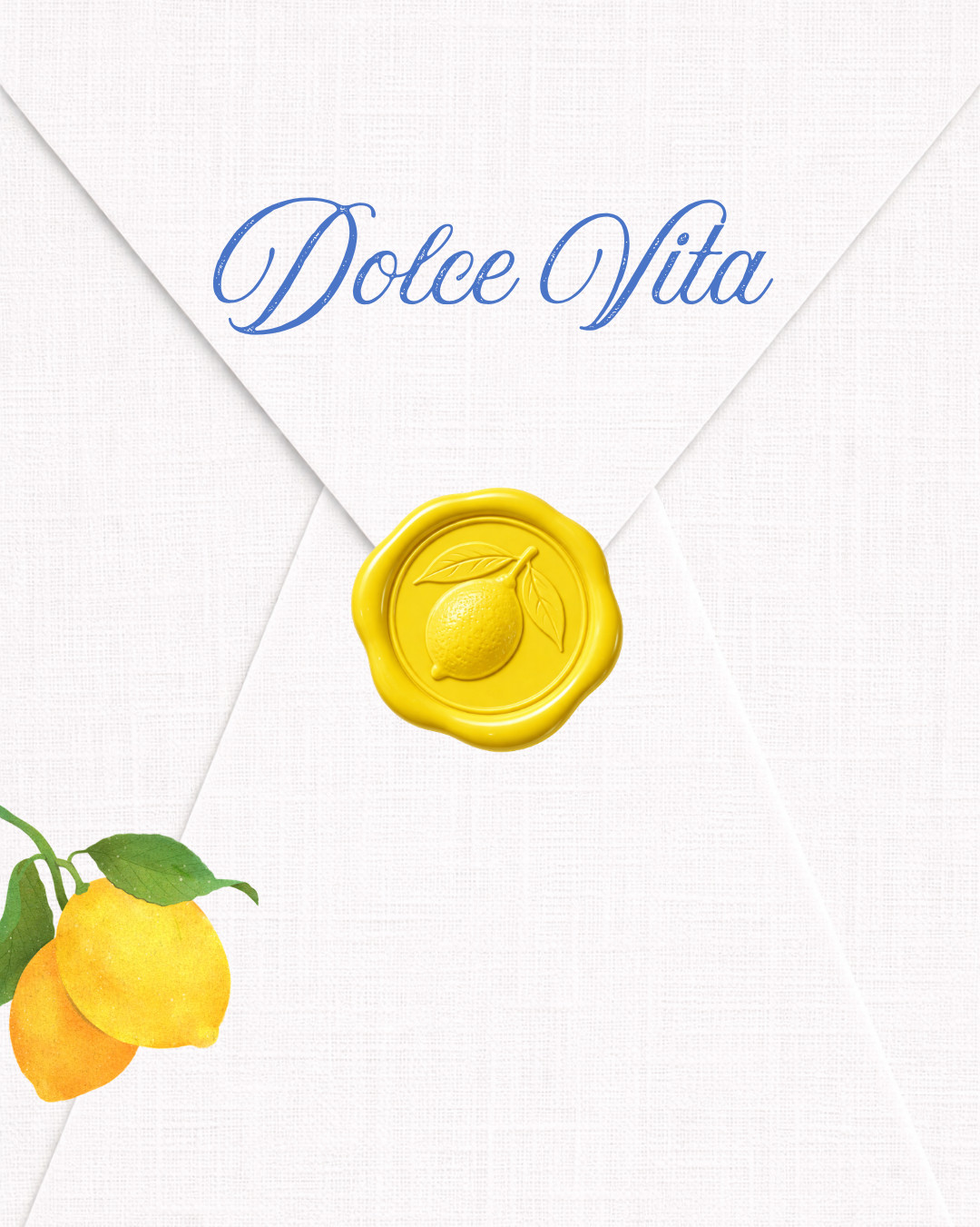 Dolce Vita template — customisable digital wedding invitation