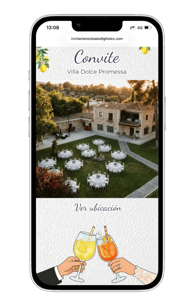 Editor de invitaciones de boda digitales, prueba gratis sin registro