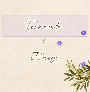 El nombre de Fernanda tocado en la invitación del celular, dentro de su caja y con su lápiz, listo para escribir encima